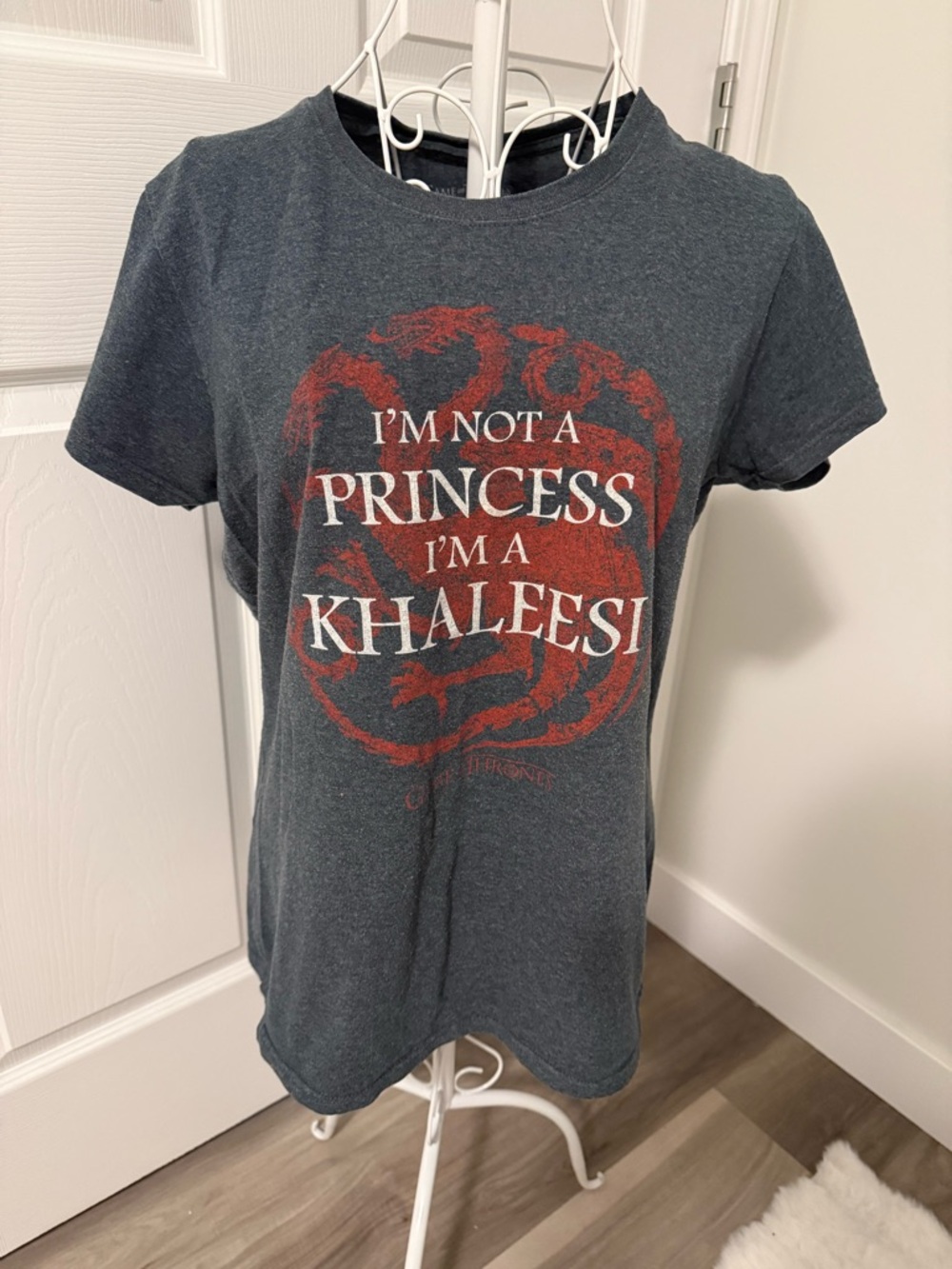 Game of Thrones Khaleesi 2016 Graphic Tee - Dark Gray with Red Print